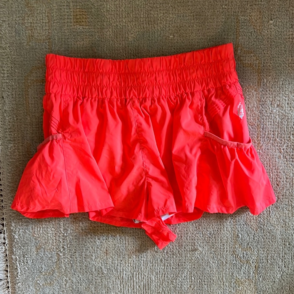 Bright Orange FP Movement get your flirt on shorts M